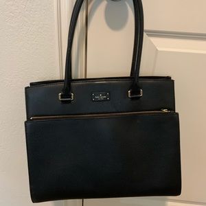 Kate Spade Black Structured Tote